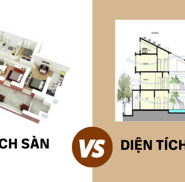 Sự khác biệt giữa diện tích xây dựng và diện tích sàn